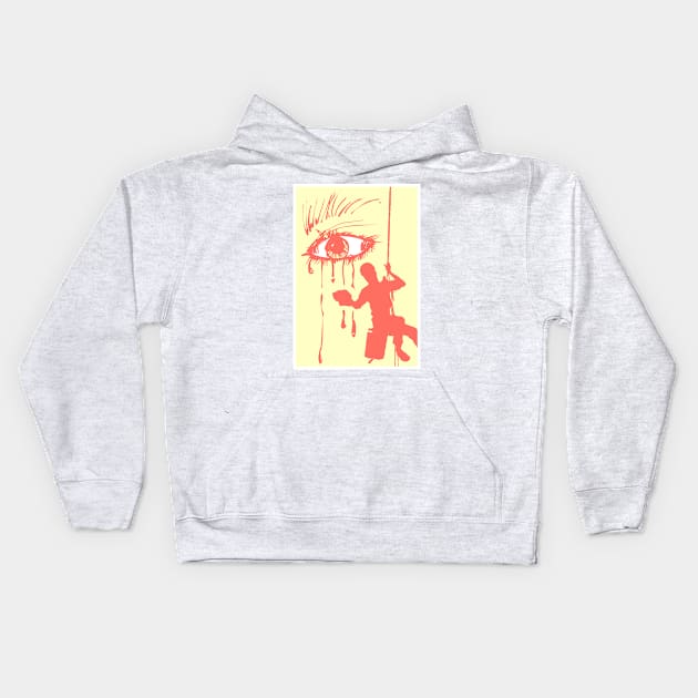 Abstract window cleaner wiping away tears. Kids Hoodie by Earthworx